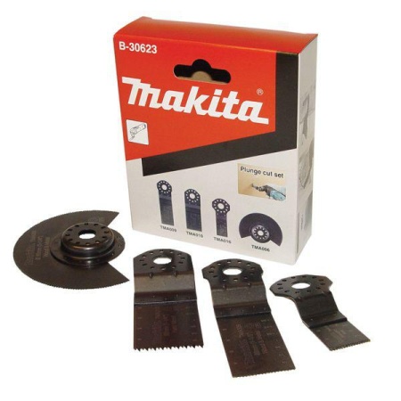 Набор насадок 4 шт. для многофункционального инструмента Makita B-30623, B-30623 Набор насадок 4 шт. для многофункционального инструмента Makita B-30623