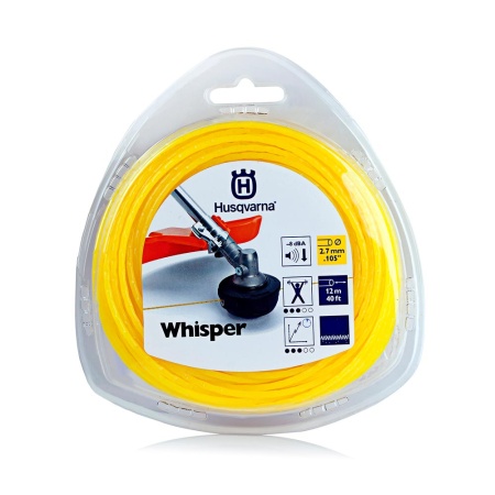 Леска 2,7мм, 12м, круглая HUSQVARNA Whisper 5784364-01, 5784364-01 Леска 2,7мм, 12м, круглая HUSQVARNA Whisper 5784364-01
