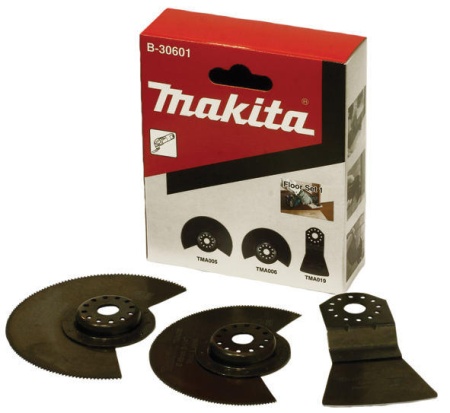 Набор насадок 3 шт. для многофункционального инструмента Makita B-30601, B-30601 Набор насадок 3 шт. для многофункционального инструмента Makita B-30601