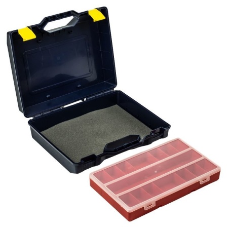 Чемодан для электроинструментов с футляром TAYG №41 (385x330x130мм), синий 141003, 141003 Чемодан для электроинструментов с футляром TAYG №41 (385x330x130мм), синий 141003