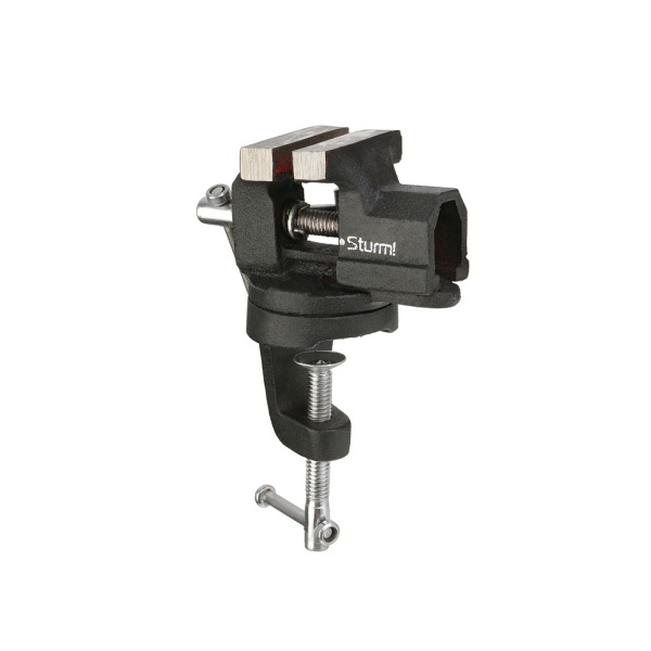 Тиски слесарные мини 50мм, поворотные, на струбцине Sturm (1075-12-050), 1075-12-050 Тиски слесарные мини 50мм, поворотные, на струбцине Sturm (1075-12-050)