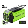 Аккумулятор GREENWORKS 40В, 2 А/ч G40USB2 (2939407), 2939407 Аккумулятор GREENWORKS 40В, 2 А/ч G40USB2 (2939407)