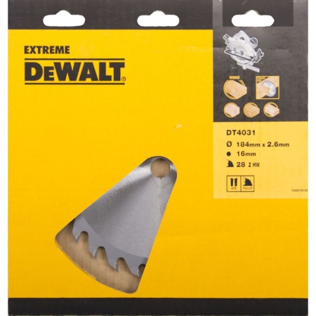 Диск пильный по дереву DEWALT EXTREME 184x16x28T DT4031-QZ, DT4031-QZ Диск пильный по дереву DEWALT EXTREME 184x16x28T DT4031-QZ