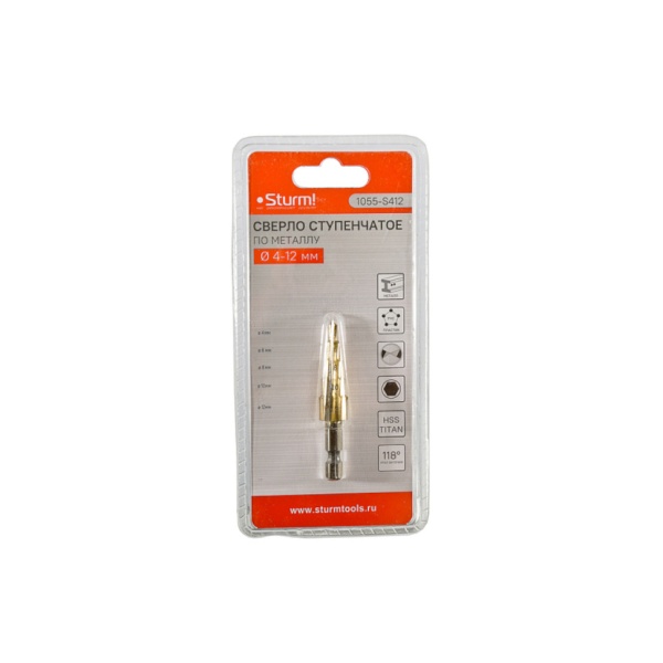 ������ ����������� �� ������� 4-12�� ��� 2�� HSS+TIN ������ Sturm (1055-S412)