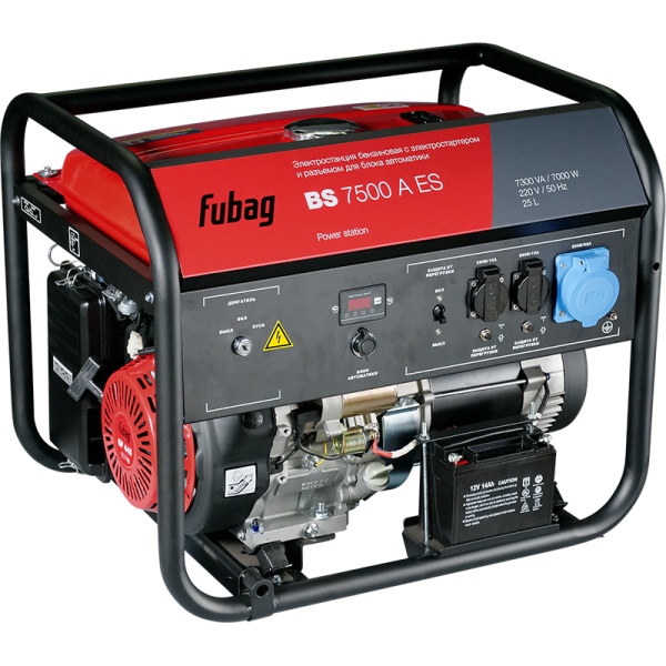 Бензогенератор FUBAG BS 7500 A ES, 838760 Бензогенератор FUBAG BS 7500 A ES