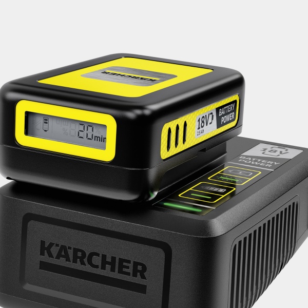 Зарядное устройство Karcher Fast Charger Battery Power 18 V 24450320, 24 450 320 Зарядное устройство Karcher Fast Charger Battery Power 18 V 24450320