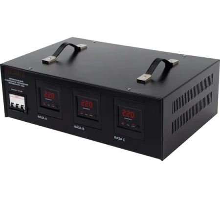 Стабилизатор напряжения РЕСАНТА АСН-4500/3-ЭМ, 63/4/2 Стабилизатор напряжения РЕСАНТА АСН-4500/3-ЭМ