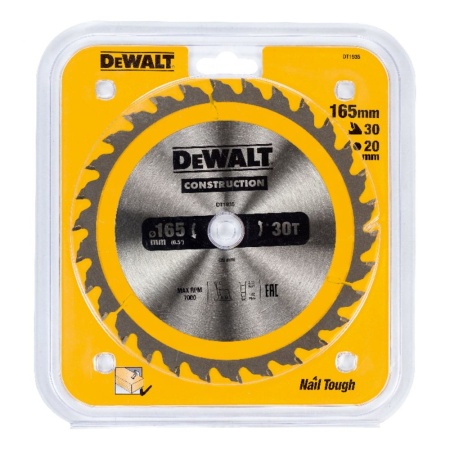     DEWALT CONSTRUCT 165x20x30T (DT1935-QZ)