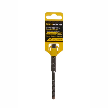 ��� 6x110�� SDS+ Quadro Power Hanskonner (H9019-C06-110) (��������� �����, ������� S4)