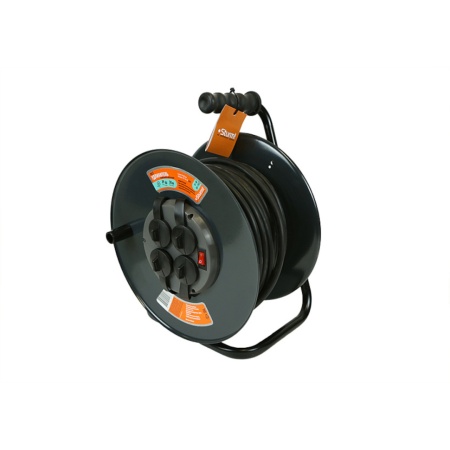 Удлинитель силовой 3x2.5, 3500Вт, 30м, металл. катушка, морозостойкий, IP44 (c/з) STURM (FR-16-30), FR-16-30 Удлинитель силовой 3x2.5, 3500Вт, 30м, металл. катушка, морозостойкий, IP44 (c/з) STURM (FR-16-30)