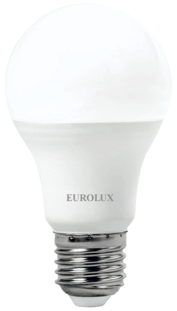Лампа светодиодная LL-E-A60-15W-230-6K-E27 (груша, 15Вт, холод., Е27) Eurolux, 76/2/74 Лампа светодиодная LL-E-A60-15W-230-6K-E27 (груша, 15Вт, холод., Е27) Eurolux