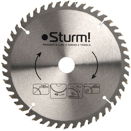 Диск пильный STURM 9020-250х32х48T, 9020-250-32-48T Диск пильный STURM 9020-250х32х48T