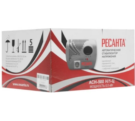 Стабилизатор напряжения серии LUX РЕСАНТА АСН-500Н/1-Ц, 63/6/9 Стабилизатор напряжения серии LUX РЕСАНТА АСН-500Н/1-Ц