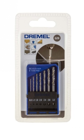 Набор сверл по дереву Dremel (7шт) 0,8/1,2/1,6/2,0/2,4/2,8/3,2мм 2615062832, 2615062832 Набор сверл по дереву Dremel (7шт) 0,8/1,2/1,6/2,0/2,4/2,8/3,2мм 2615062832